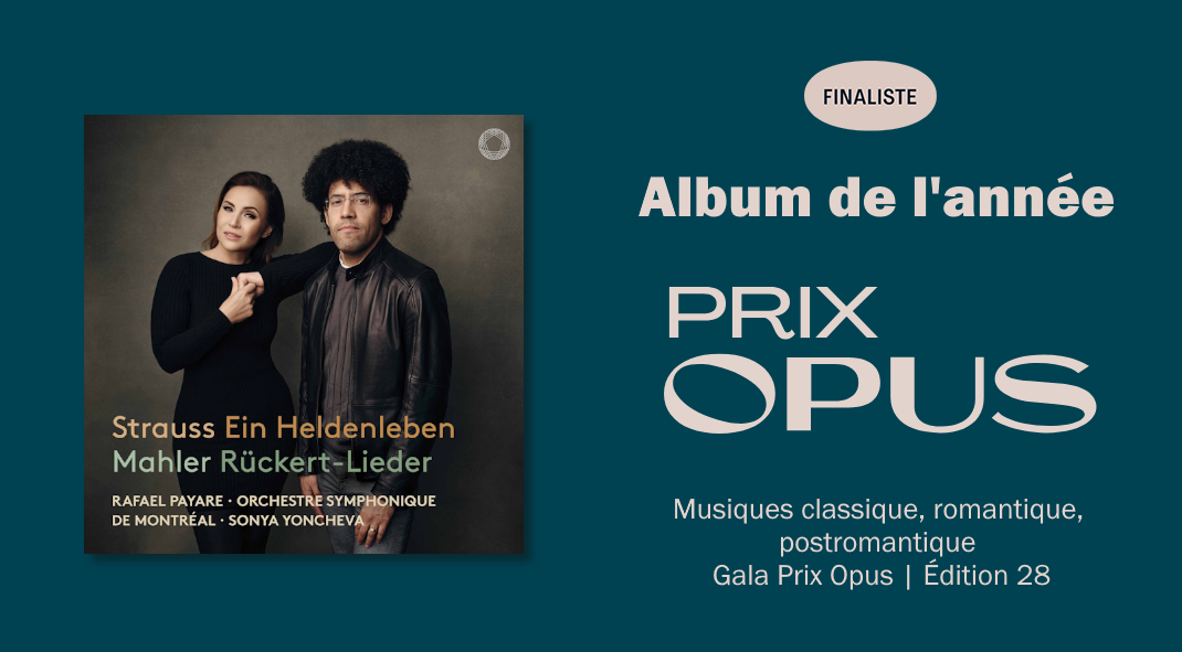 Orchestre symphonique de Montréal finalists at Prix Opus awards